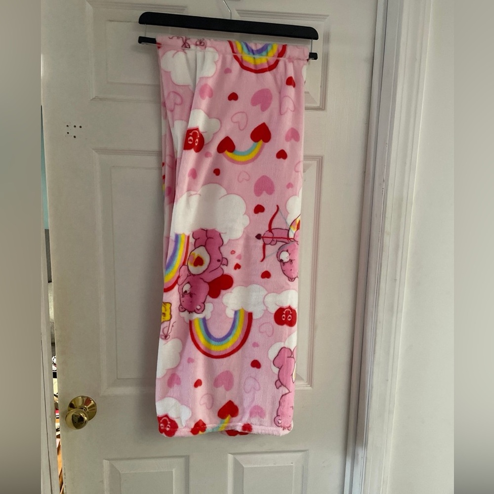 Carebear Valentine’s Day blanket